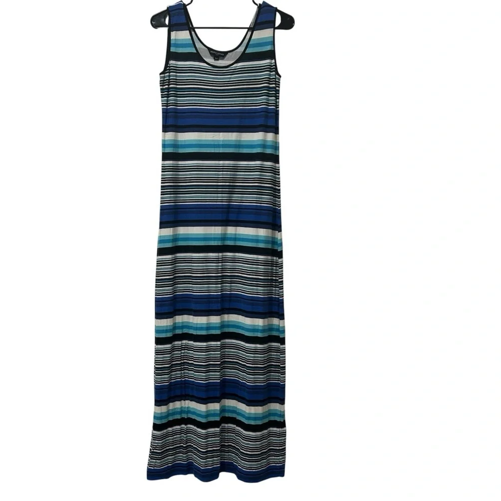 mario serrani maxi dress Mario Serrani Ladies' Maxi Dress, Blue Palm Print, Medium